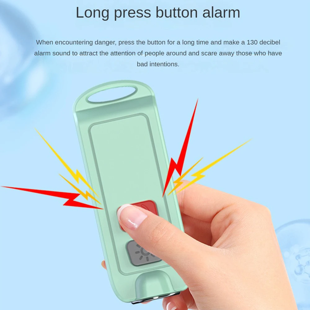 Personal Alert Loud And Noticeable Alarm Anywhere Key Chain Durable Waterproof Design Easy To Charge Waterproof Alarm Portable