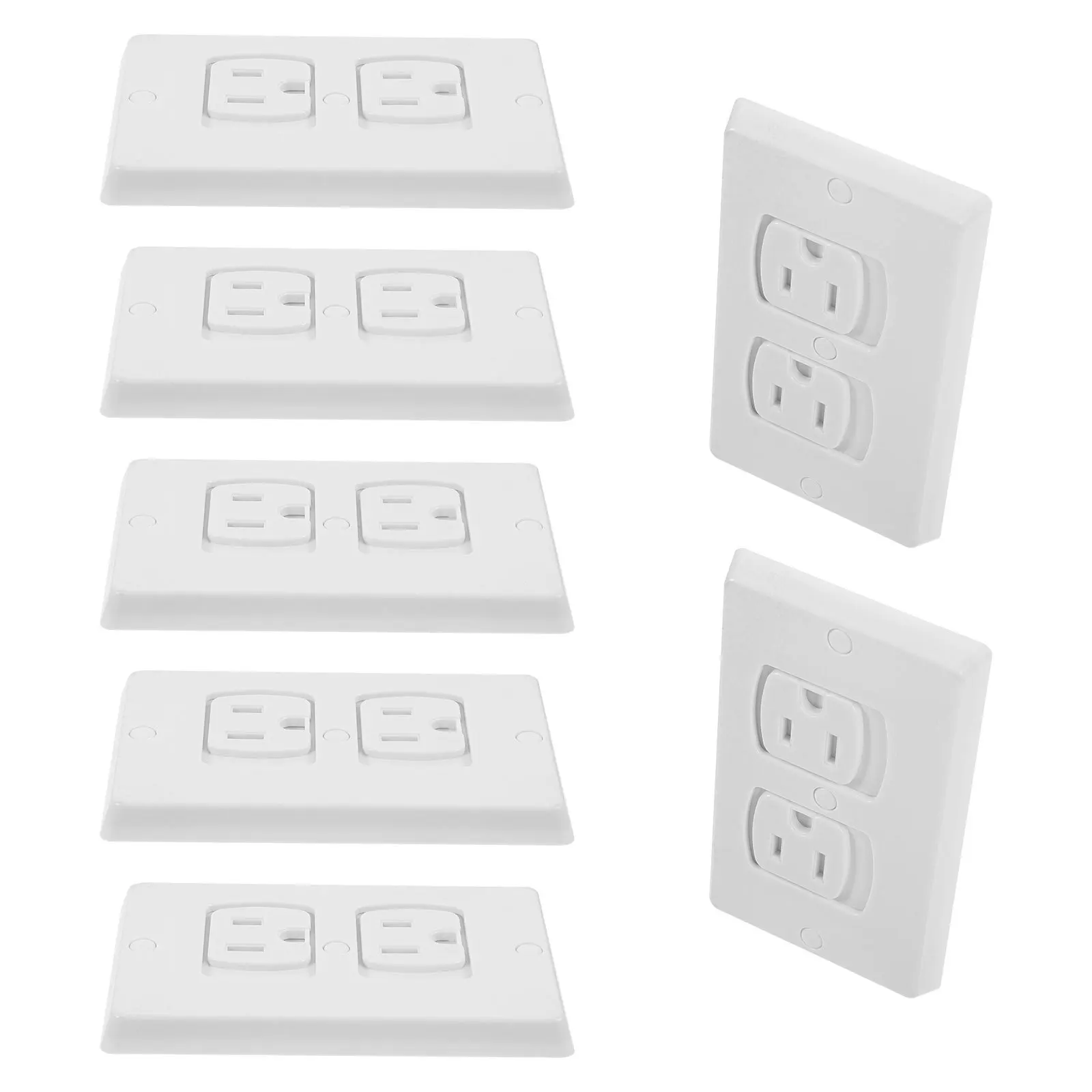 

10Pcs Self-Closing Baby Proof Outlet Covers ABS Electric Plug Covers Childproof Wall Socket Safety Protectors Wall Outlets