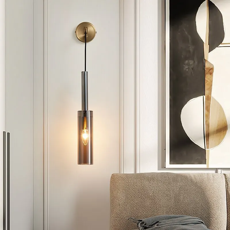 

Modern simple and creative bedside wall lamp Internet celebrity light luxury restaurant bar counter Bedroom chandelier