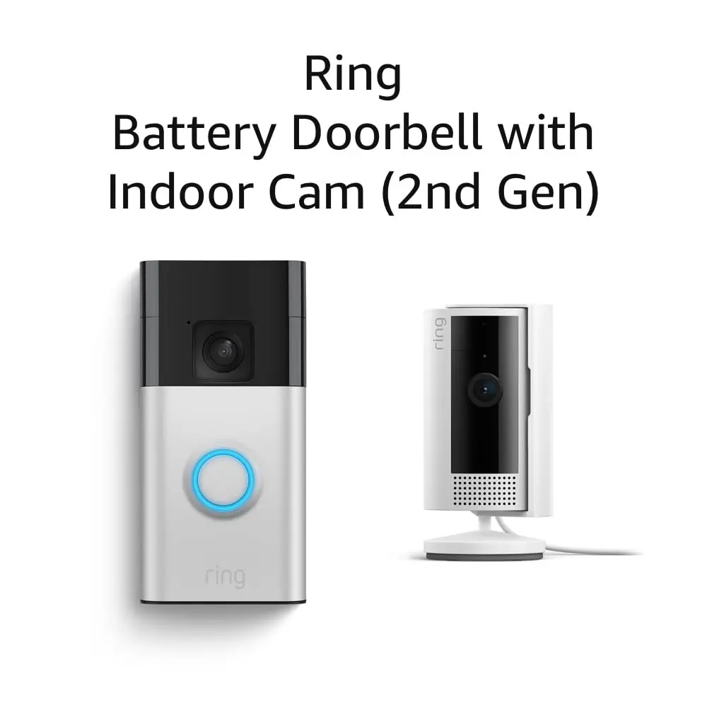 Battery Doorbell with Indoor Cam 2nd Gen (White)