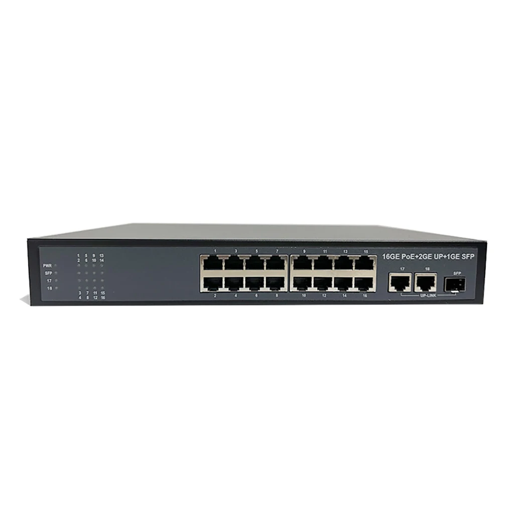 1x POE Monitoring Switch 5/6/8/10 Ports 10/100/1000Mbps Standard POE 48V Power Supply Network Switch Supports 250M Extended Mode