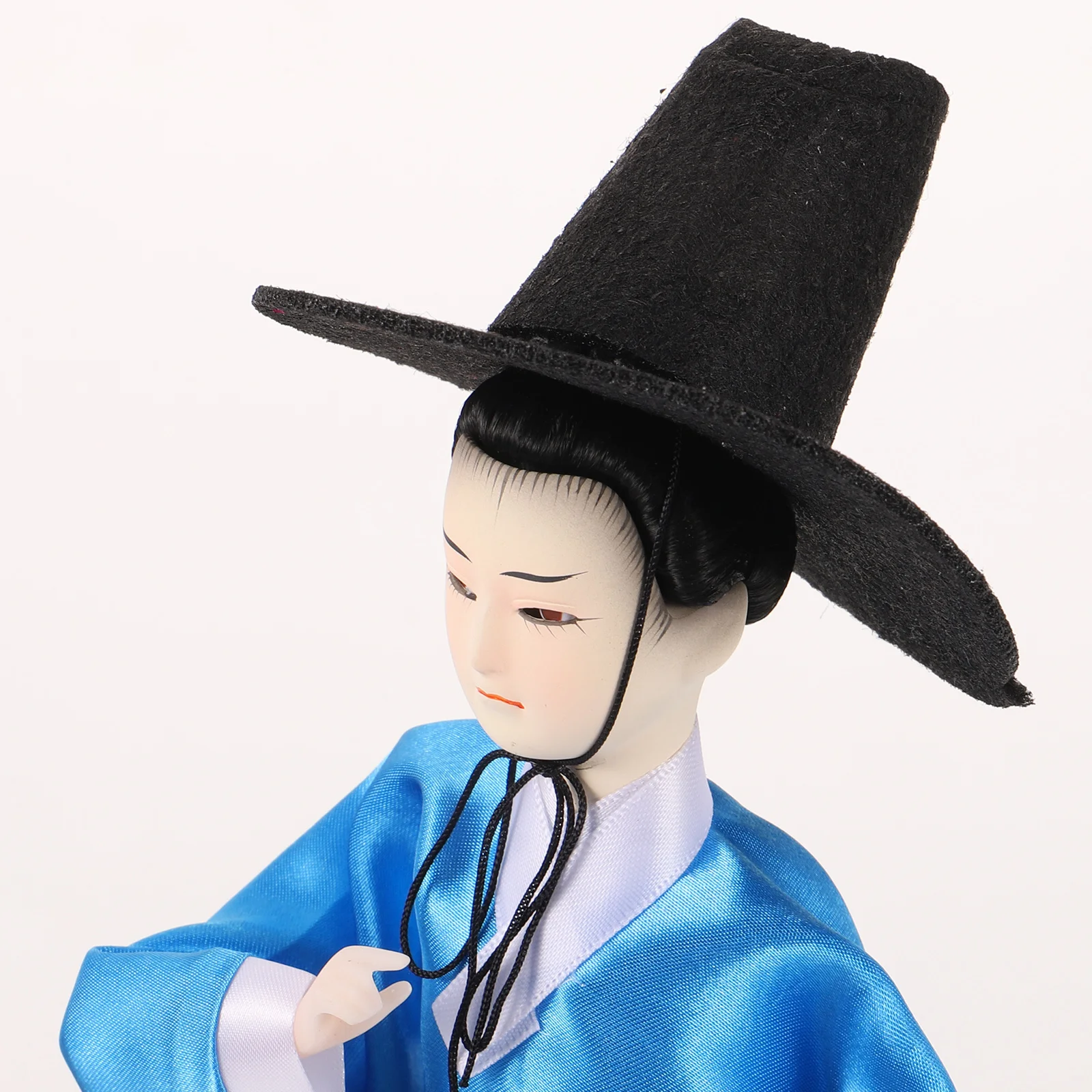 

Korean Hanbok Man Figure Traditional Handcraft Durable Decor for Home Office Restaurant Korean Hanbok Man Figurine