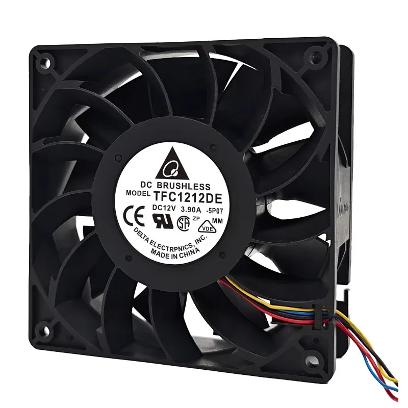 

New Cooler Fan for Delta TFC1212DE 12038 12V 3.90A 12CM Double Ball Violent Cooling Fan 120*120*38mm