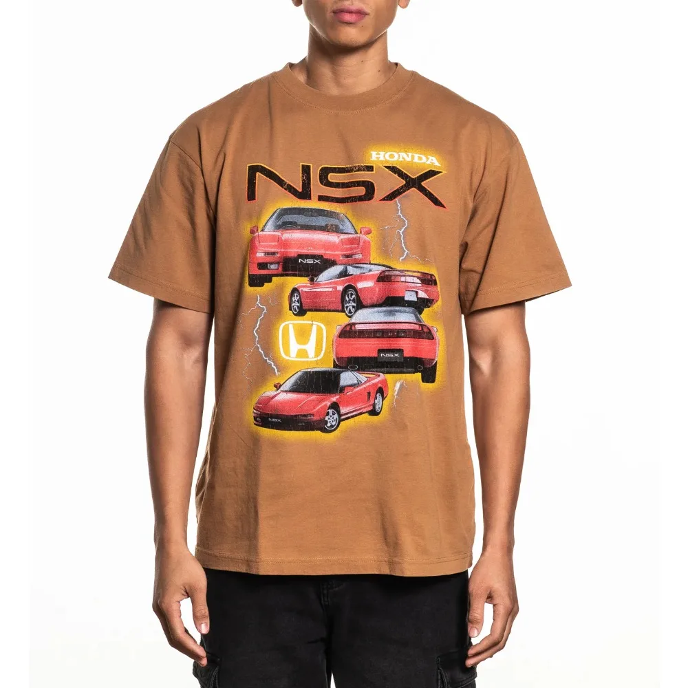 

Honda Men's and Women's T-shirt Summer Cotton Honda NSX Tee Oversize New Short-sleeved Spring and Autumn Motorcycle Cycling Top