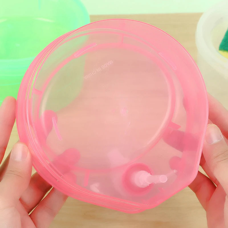 Dispenser di sapone durevole multifunzionale 1p e portaspugna per Scrubber contenitore per lavastoviglie Dispenser di sapone strumenti per la pulizia della cucina