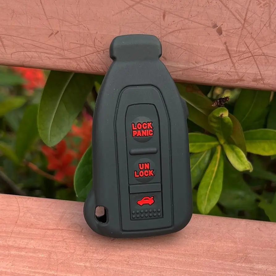 レクサスls43002-6年用シリコンカーキーカバー,スマートリモートキー23ボタン用シェル