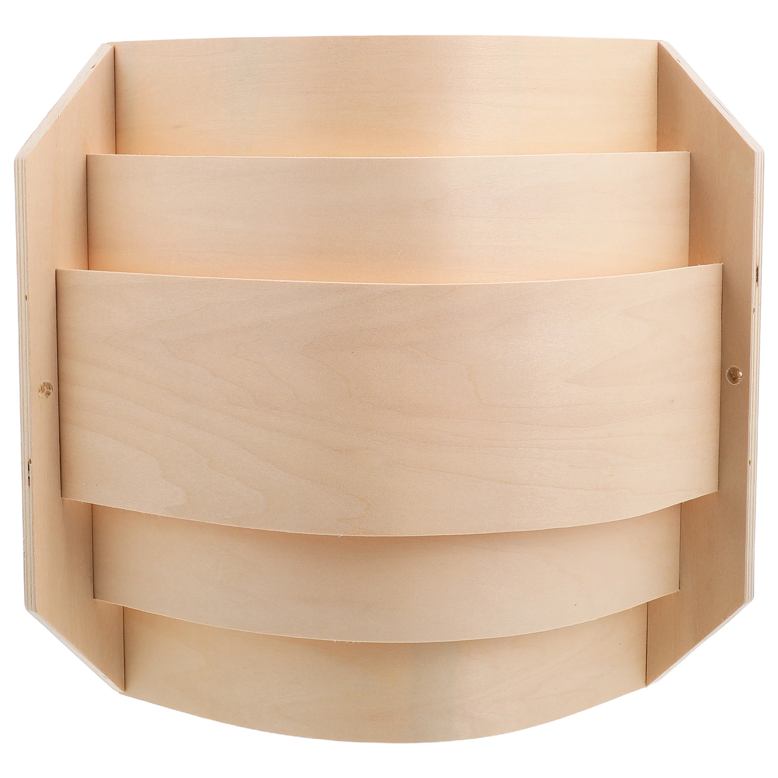 

Right Angle Wooden Lampshade For Sauna Room Corner Space Saving Thin Translucent Soft Lighting High Temp Humidity Resistant Long