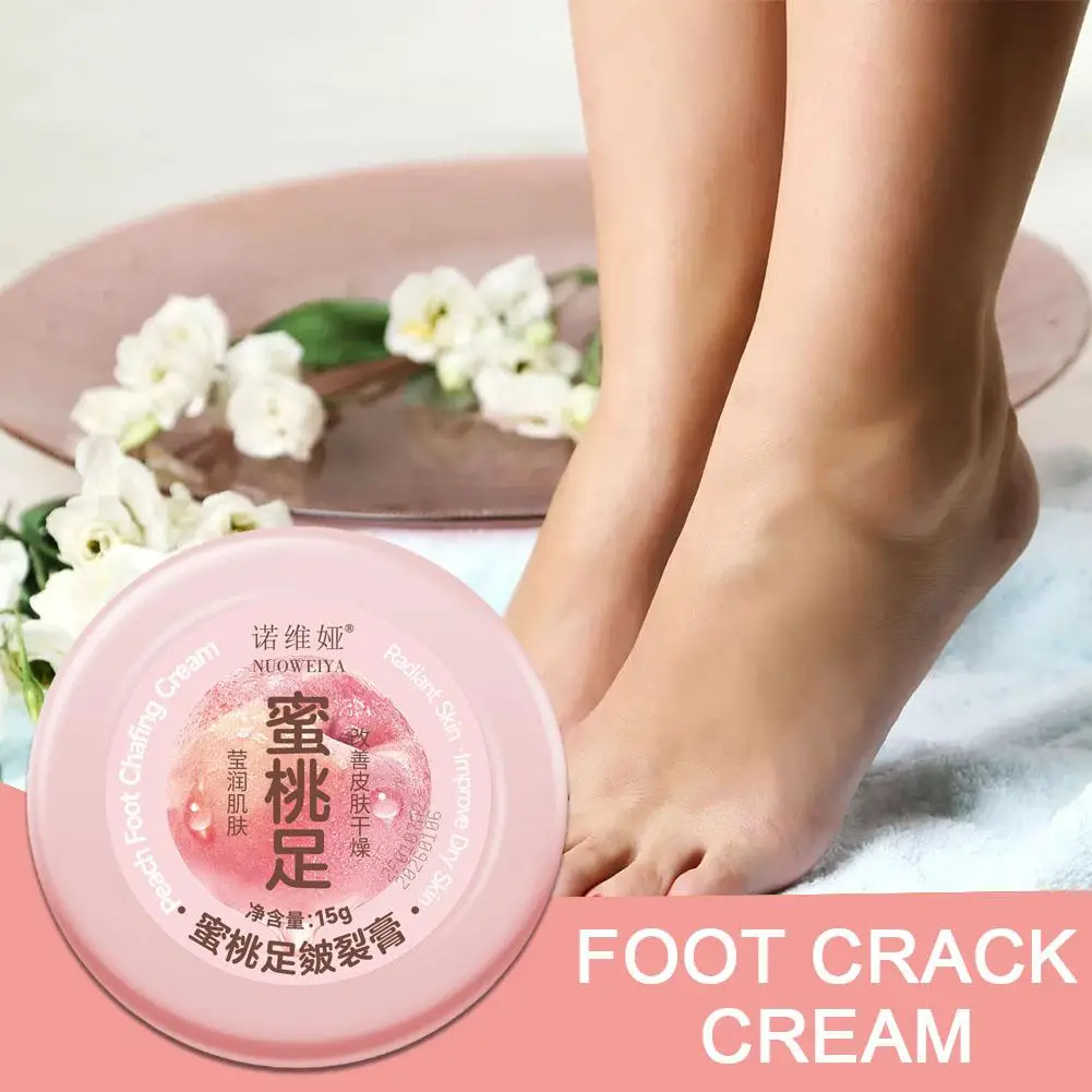 Crème anti-séchage pour les pieds, soin réparateur, élimination des fissures au talon, fréquence des fissures, 15g, P9p6