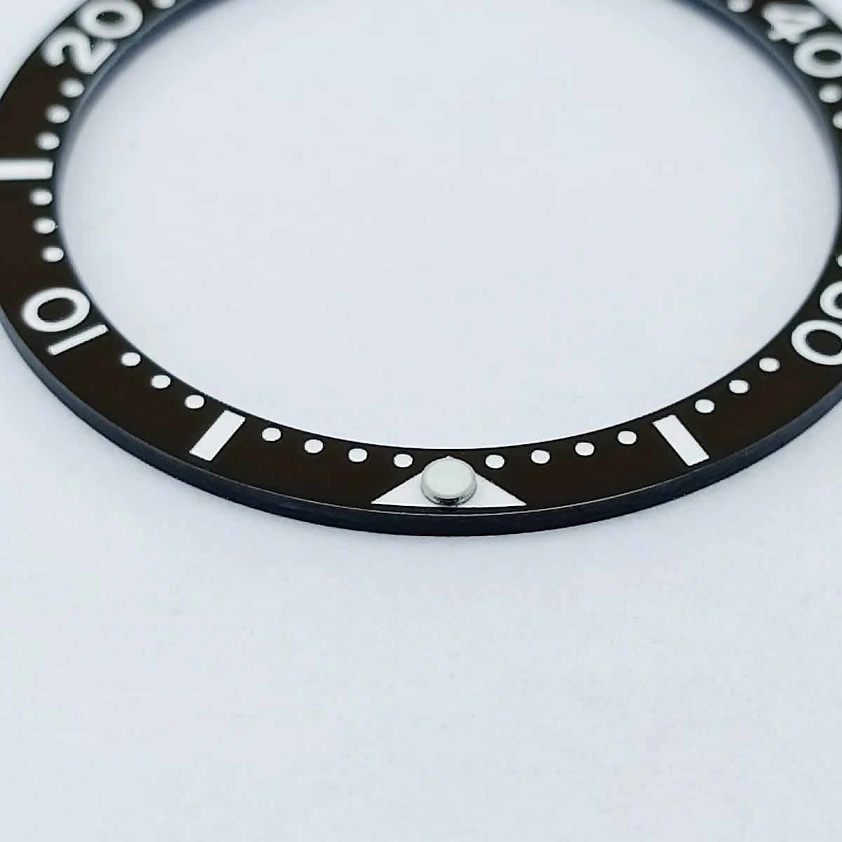 33.7mm*27.5mm Luminous Flat Ceramics Bezel Insert Watch Case Out Ring Seiko Substitute Replacement Watch Accessories Parts