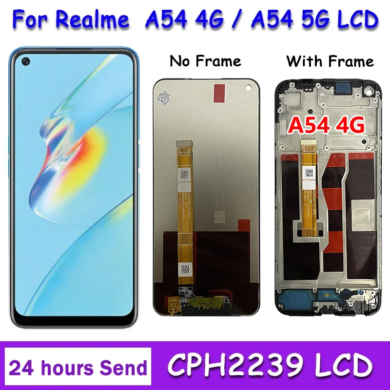 

6.5" Original For OPPO A54 4G/5G LCD CPH2239 CPH2195 OPG02 Display With Frame Touch Panel Digitizer Assembly For OppoA54 LCD