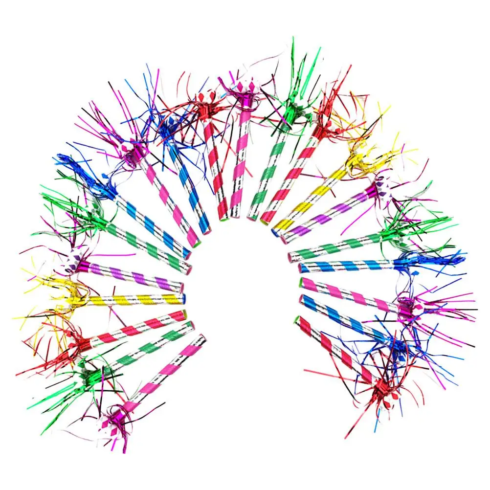 20 Pcs Musical Blowout Whistle Horn Birthday Blowouts Horns Whistles Party