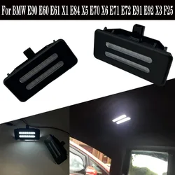 2 uds ahorro de energía LED Interior parasol espejo de tocador lámparas luces de lectura para BMW X5 E70 X3 F25 E90 E91 E92 E60 E61 X6 E7