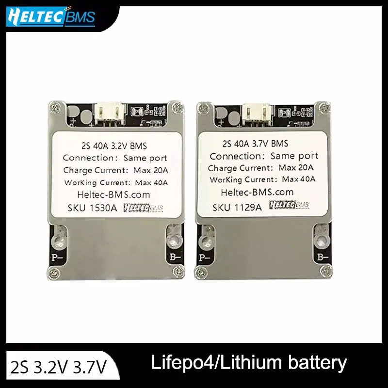 Płytka Zabezpieczająca Akumulator 2S 40A BMS z Balanserem 7.4V Li-ion NCM / 3.2V Lifepo4 Litowo-Żelazowo-Fosforanowy — zdjęcie produktu 2