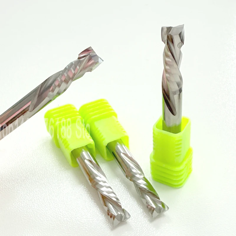 

1PCS Milling Cutter UP & DOWN Cut 2 Flutes Spiral Carbide Milling Tool, CNC Router, Compression Wood End Mill Cutter Bits
