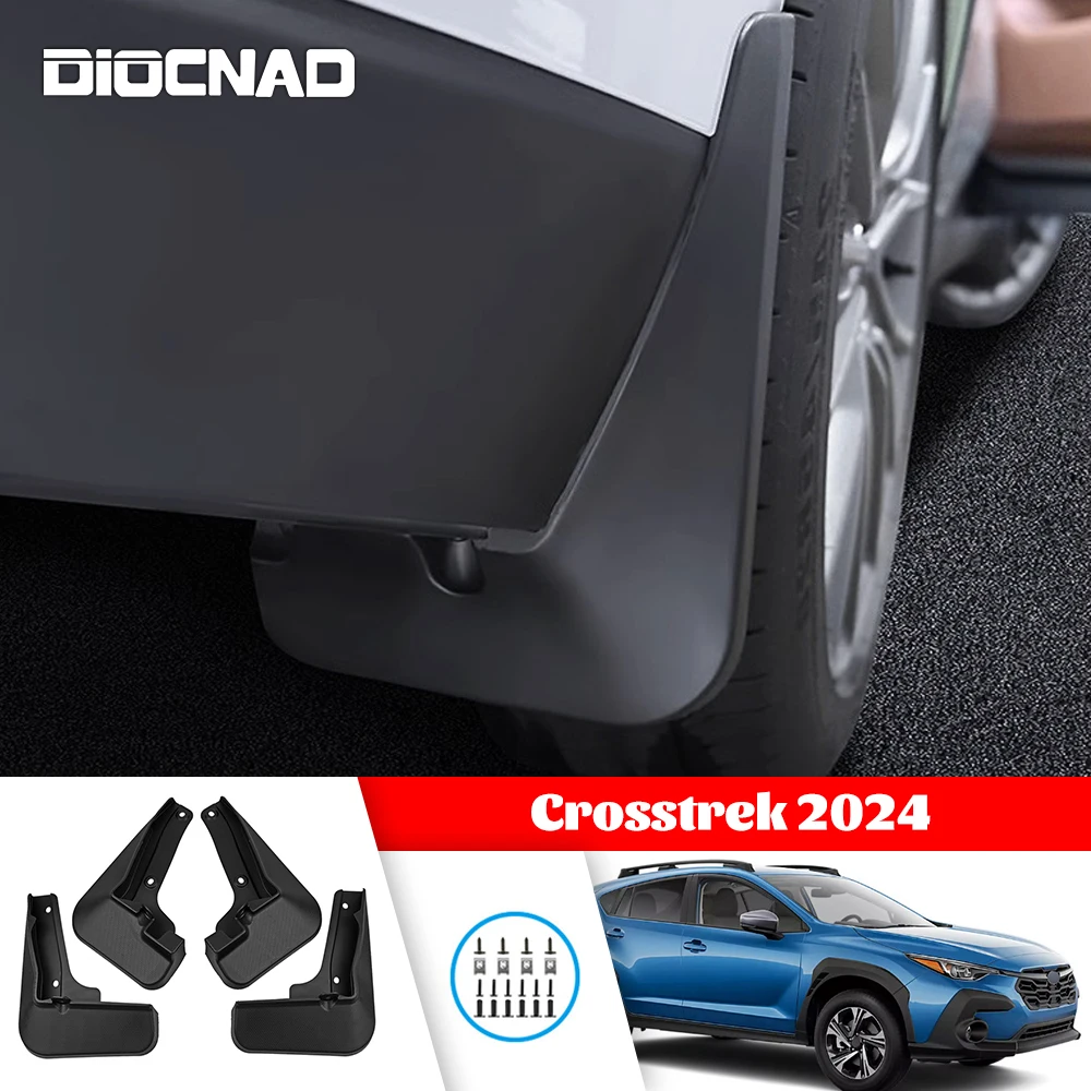 Mud Flaps For Sabaru Crosstrek 2024 4pcs Front Rear MudFlaps Splash Guards Fender Car Mudguards Accessories