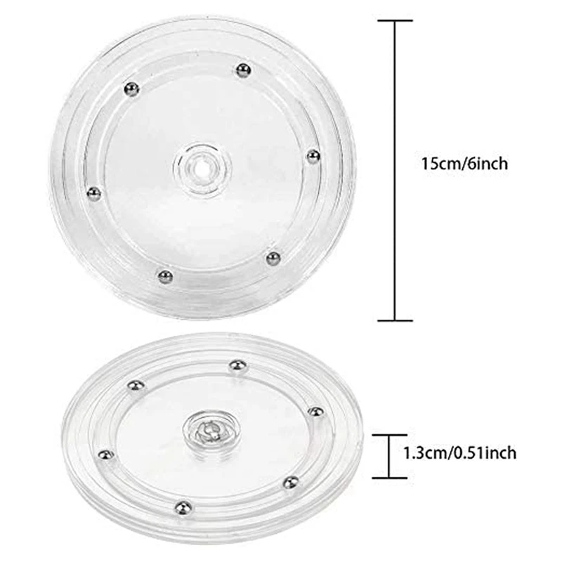 15PCS Cookie Decorating Including 1 Acrylic Cookie Turntable,6 Cookie Scribe Needle,6 Decoration Brushes,2 Tweezers