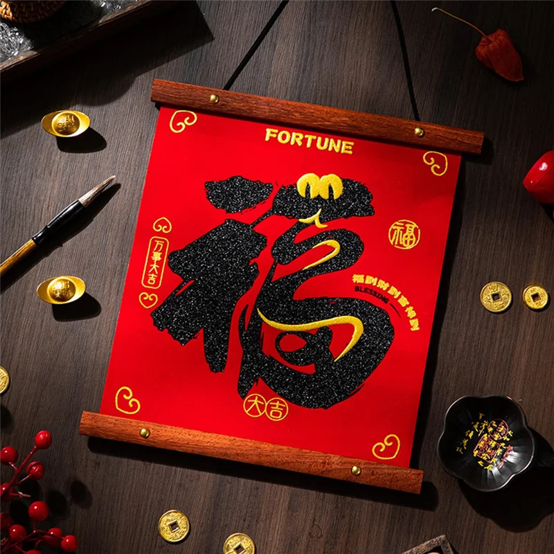 

BNVN-2025 New Couplets Snake Year Spring Festival Couplets Chinese New Year Fukuji Entry Door Stickers Door Decoration