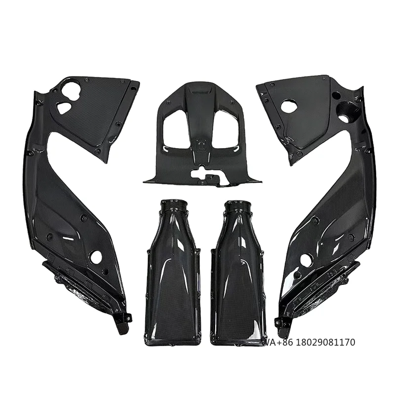 Para 812: Acessórios Internos Automotivos - Tampa de Motor em Fibra de Carbono Seca Estilo OEM