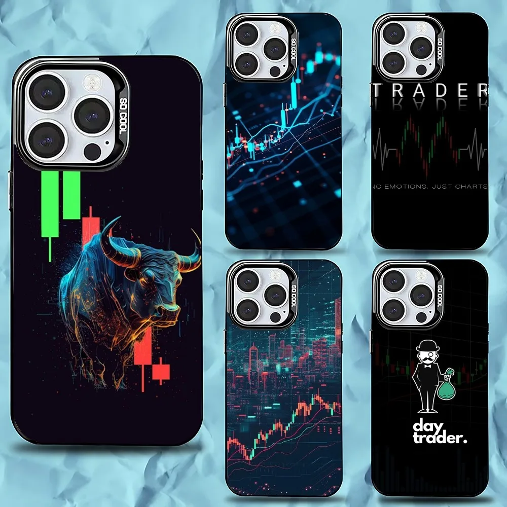 

Day Trading Day Trader Phone Case For iPhone 16,15,14,13,12,11,Pro,Max,Plus,Mini,XS,SE Anti Fall Black Matte Hard Bumper