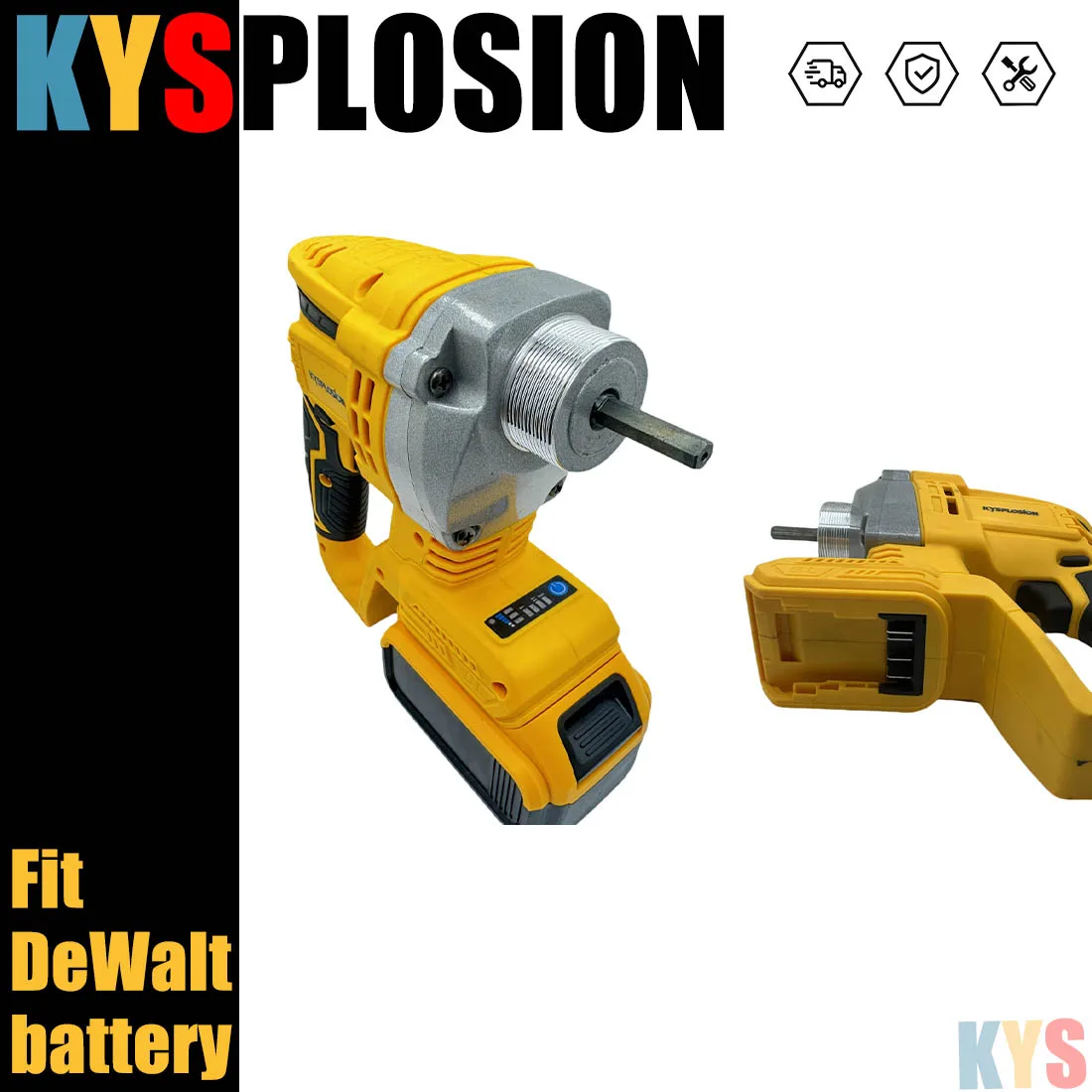 Бесщеточный беспроводной 6000 об/мин 600 Вт портативный беспроводной зарядный вибратор для бетона, совместимый с аккумулятором dewalt 20 В, электроинструменты