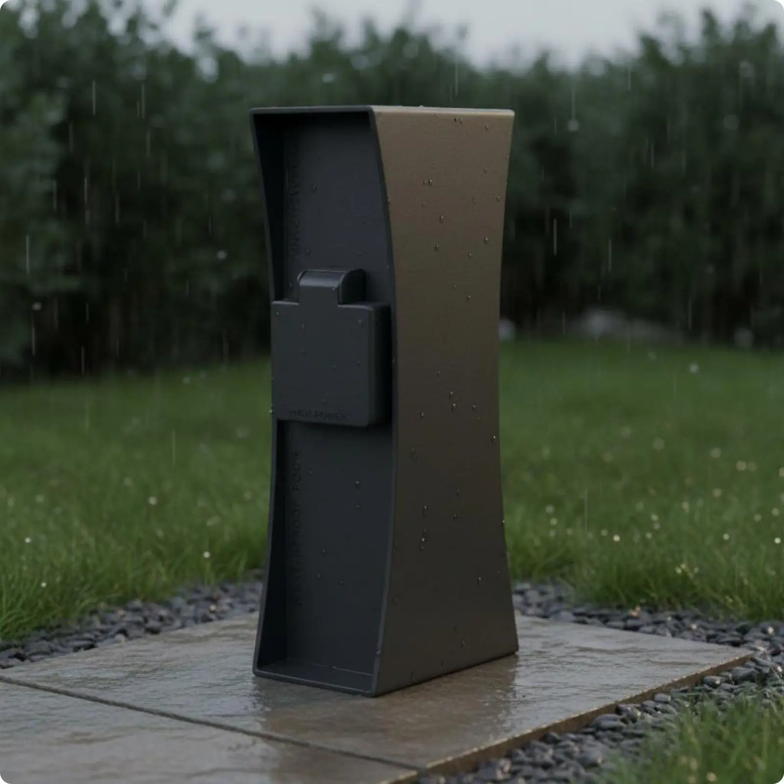 Outdoor Power Outlet Simple Installation Installation Outdoor Socket Pedestal