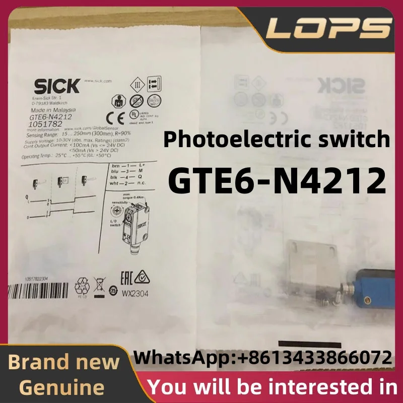 

GTE6-N4212 Brand new original SICK Photoelectric switch sensor, large quantity in stock, welcome to consult
