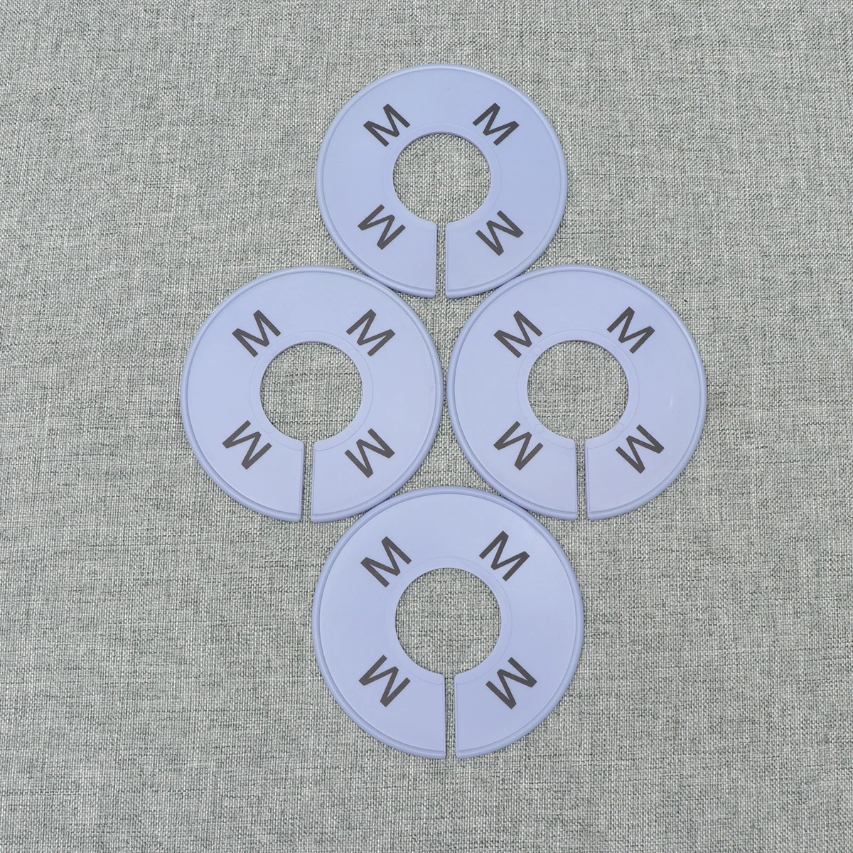 

10Pcs Clothes Size Dividers Clear Plastic Round Hanger Circles for Wardrobe Store Display Baby Clothing Size Organization