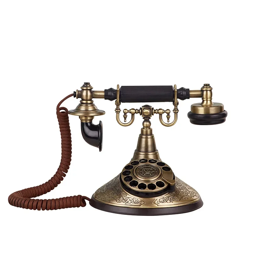 DurableCreative Retro Telephone Rotary Dial Telephone Home Decoration Ornament