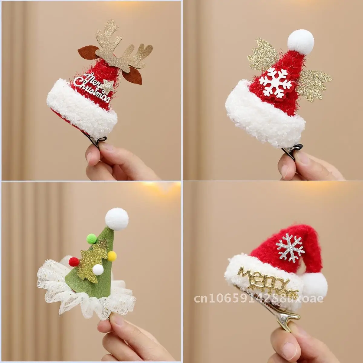 

New Christmas Antlers Hairpin Christmas Party Party Party Headwear Christmas Girl Hairpin Small Gift