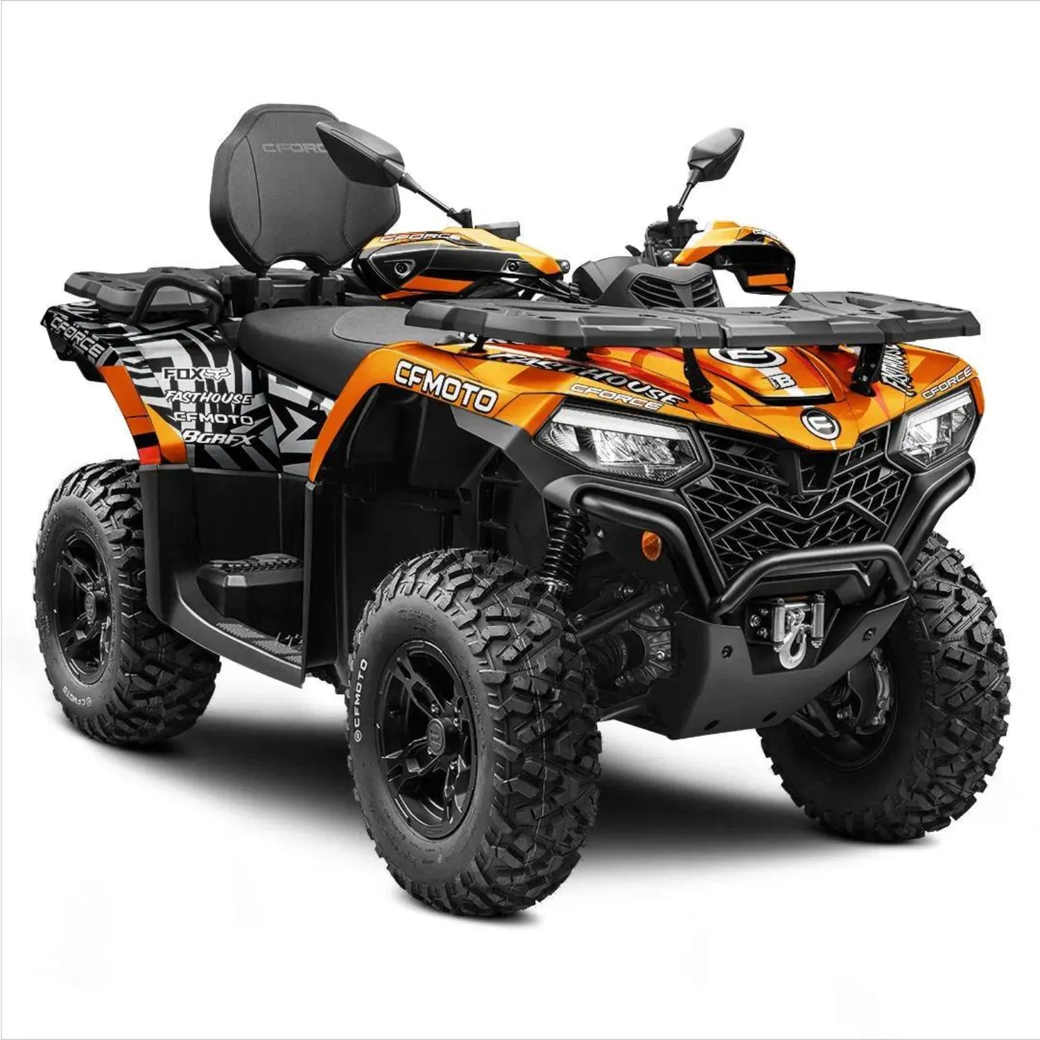 Body Fairing Sticker Decals Protective Quads / Atv 4x4 Full Graphic Kit For CFMOTO CFORCE 400+450+500+520 2022-2026  Design-10