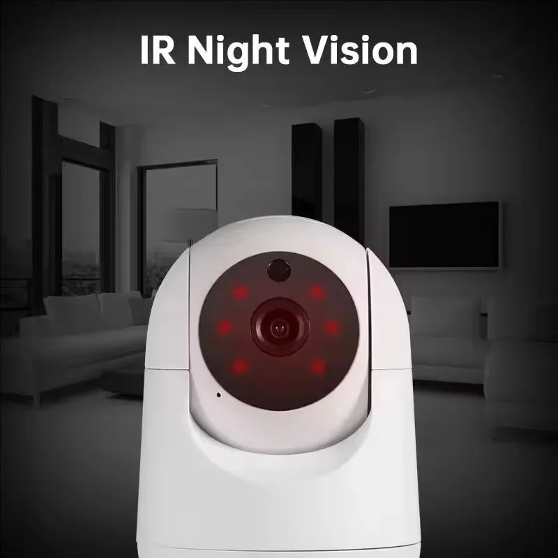 Cámara WiFi de 5MP, Cámara de Vigilancia IP Inalámbrica Inteligente para el Hogar, Detección por IA, Seguimiento Automático, Monitor de Seguridad para Bebés