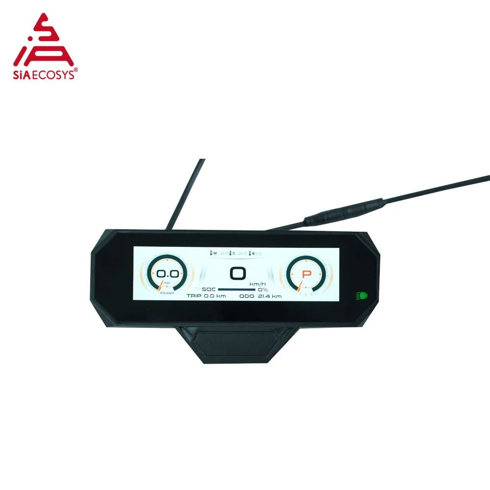 SiAECOSYS K80 5 Inch TFT Speedometer Display CAN BUS One-LIN  Programmable IP67 Waterproof for E-Scooter Motorcycle