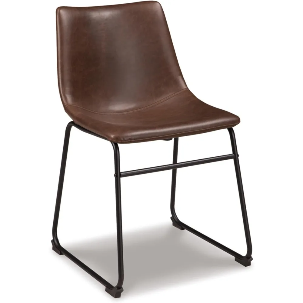 

Mid Century Centiar 18.75" Dining Bucket Chair, 2 Count, Black and Brown 19"D x 19.25"W x 31.25"H