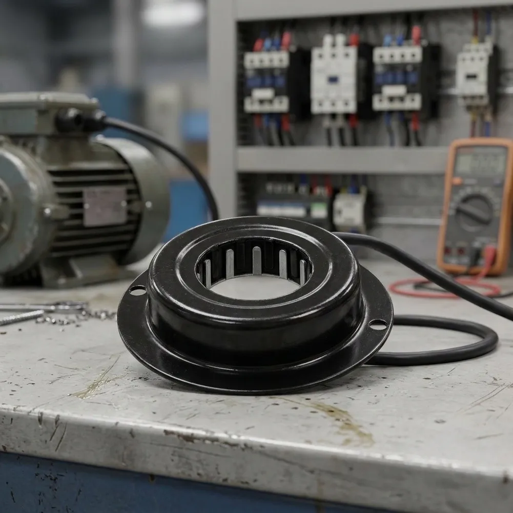 Washing Machine Tachometer Pickup Coil with 6 8 9 10mm Shaft Compatibility 75cm Dual Wire 60mm OD 54mm Mounting