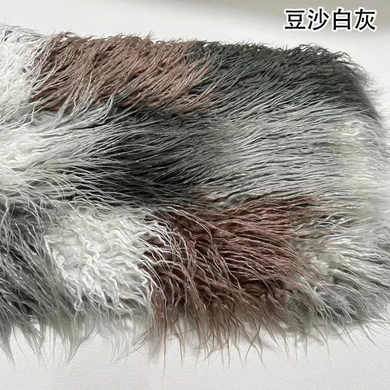 160*50cm 9cm long pile Beach fleece-like plush faux fur fabric for coat pillow case vest Fur collar plush fur tissu telas