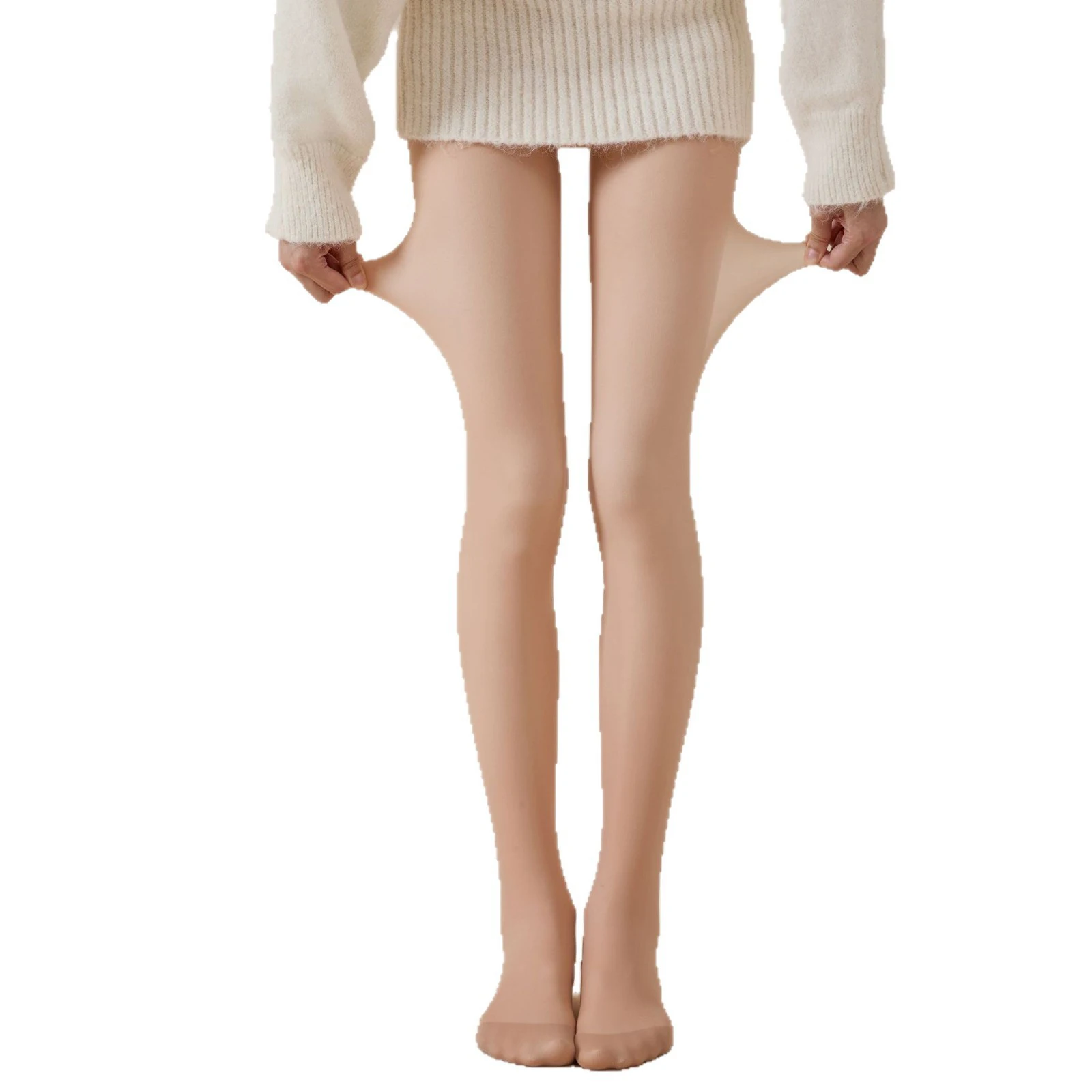 Women's Thermal Winter Tights Fleece Lined Sheer Velvet Pantyhose Thick Warm Leggings with Plush Inner Layer 140g/180g/230g