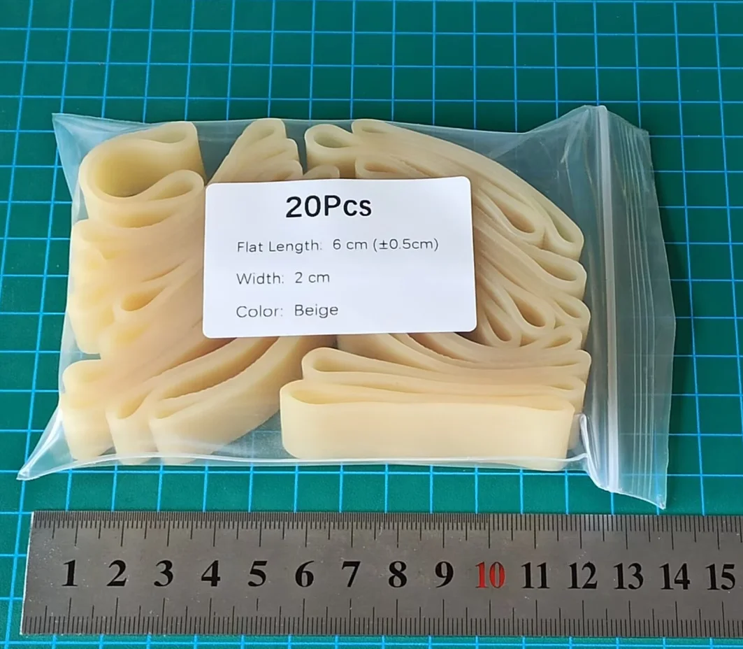 Breedte 2cm Siliconen Elastische Latex Rubberbanden Voor Postpakketten Verpakking Kantoorbenodigdheden
