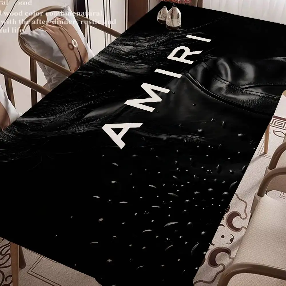 مفرش طاولة A-AMIRIS مقاوم للماء والزيت بجانب السرير، قماش مزخرف مقاوم للغبار، مفرش طاولة القهوة المعيشة