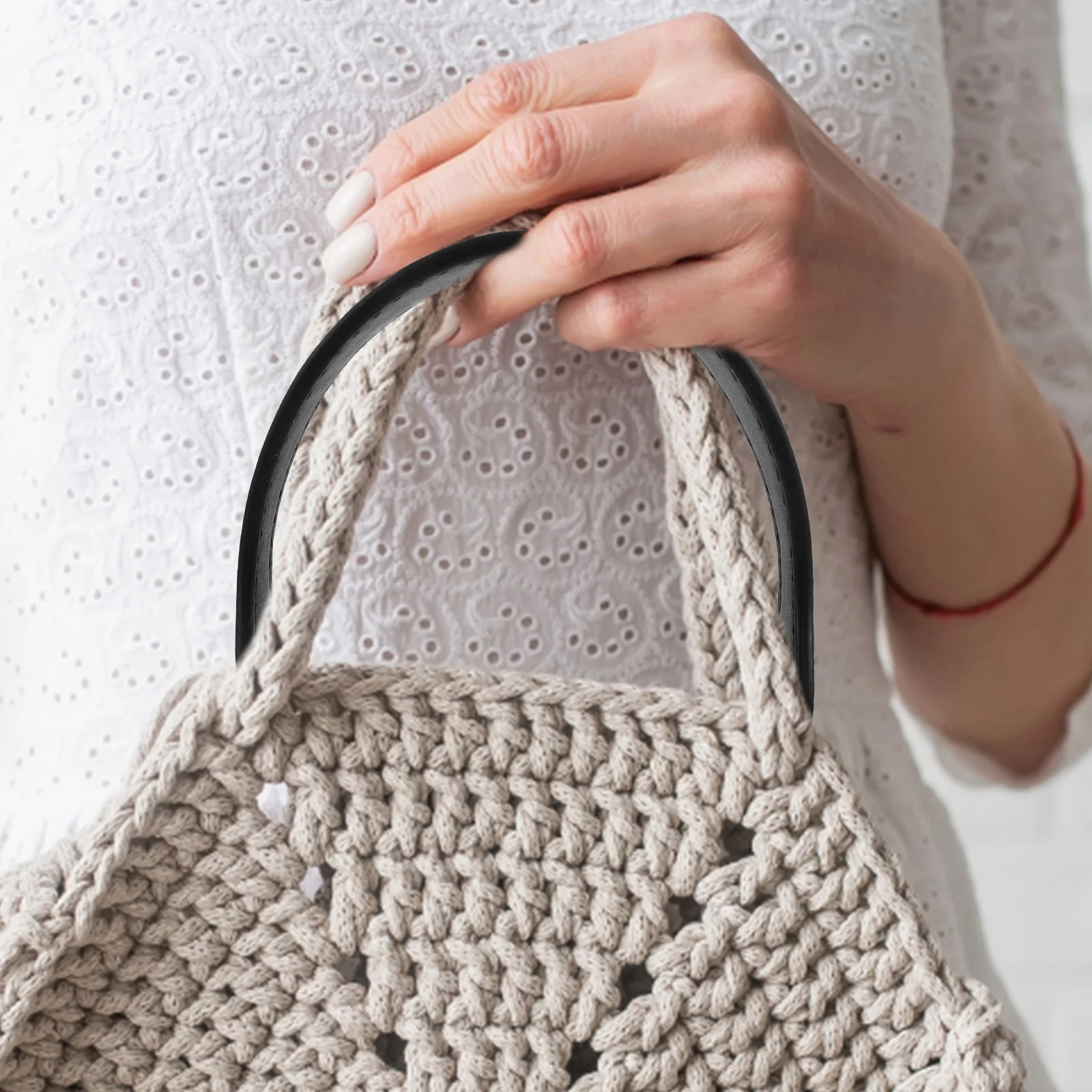 

6pcs Bag Handles End Holes Diy Purse Handles For Tote Bag Repair Replacement Luggage Handle Grip Suitcase Handle