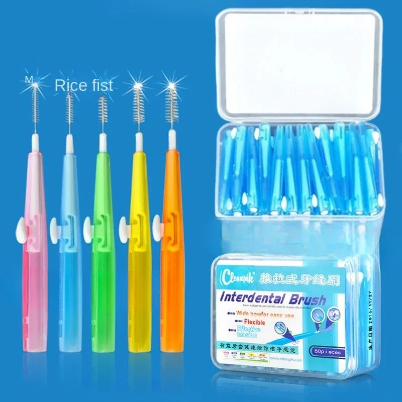 Escova interdental curvada escova interdental limpeza soquete de dente correção de escova de dentes escova de limpeza 30 peças