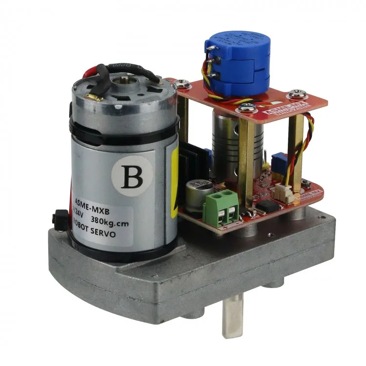 ASME-MXB DC 12V~ 24V 380kg. Cm Steel Gear 3600 Degree Robot High Torque Servo