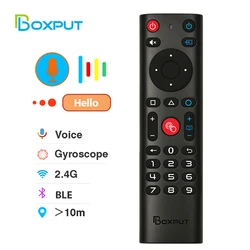 BPR3S BT Air Mouse Voice Function IR learning TV 2.4G Wireless Remote Controller With Gyroscope for Android TV Box/PC