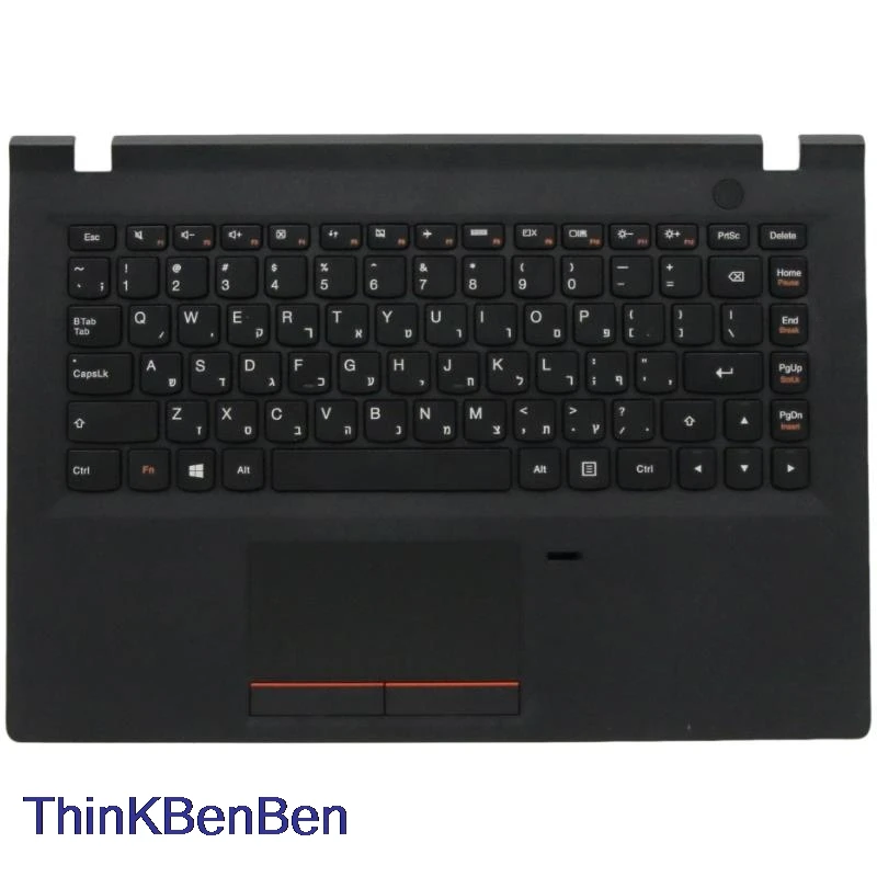 HB Hebrew (IL Israel) Black Keyboard Upper Case Palmrest Shell Cover For Lenovo E31 70 80 5CB0J36085