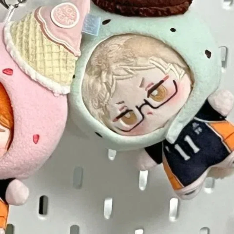 ¡¡Animé Haikyu de peluche de 10 cm!! Tsukishima Kei Hinata Shoyo Kageyama Tobio Yamaguchi Tadashi muñeco de peluche de juguete de algodón suave regalo para niños