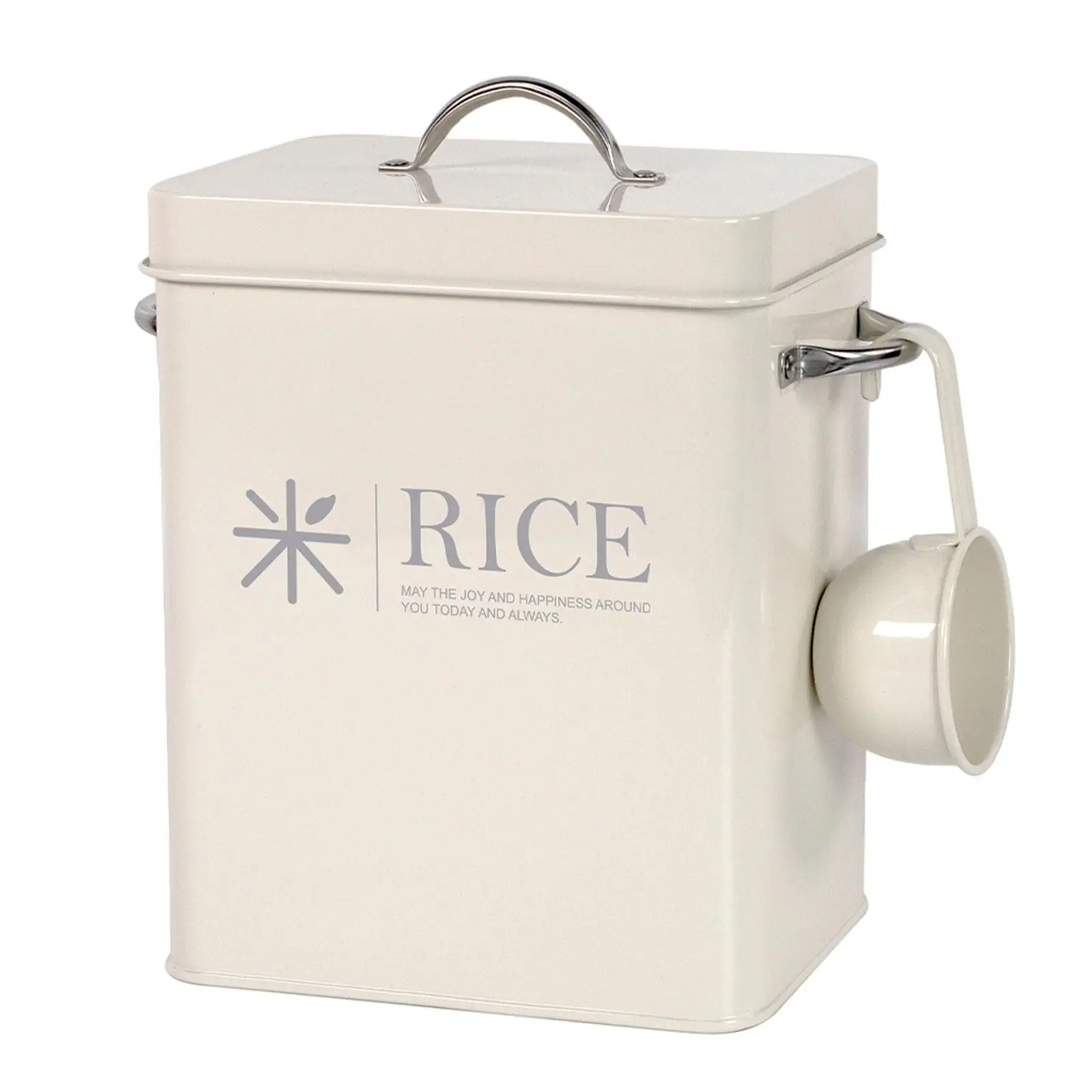 Metal Rice Storage Container Detergent Container Pod Container for Cooking Restaurant Storeroom Counter Picnic