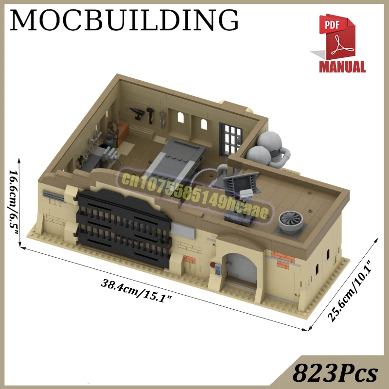 Desert Workshop Bricks Tools Stand Drinks Stand MOC Building Block Corner Building Market Construction Bricks Toys Gifts Present