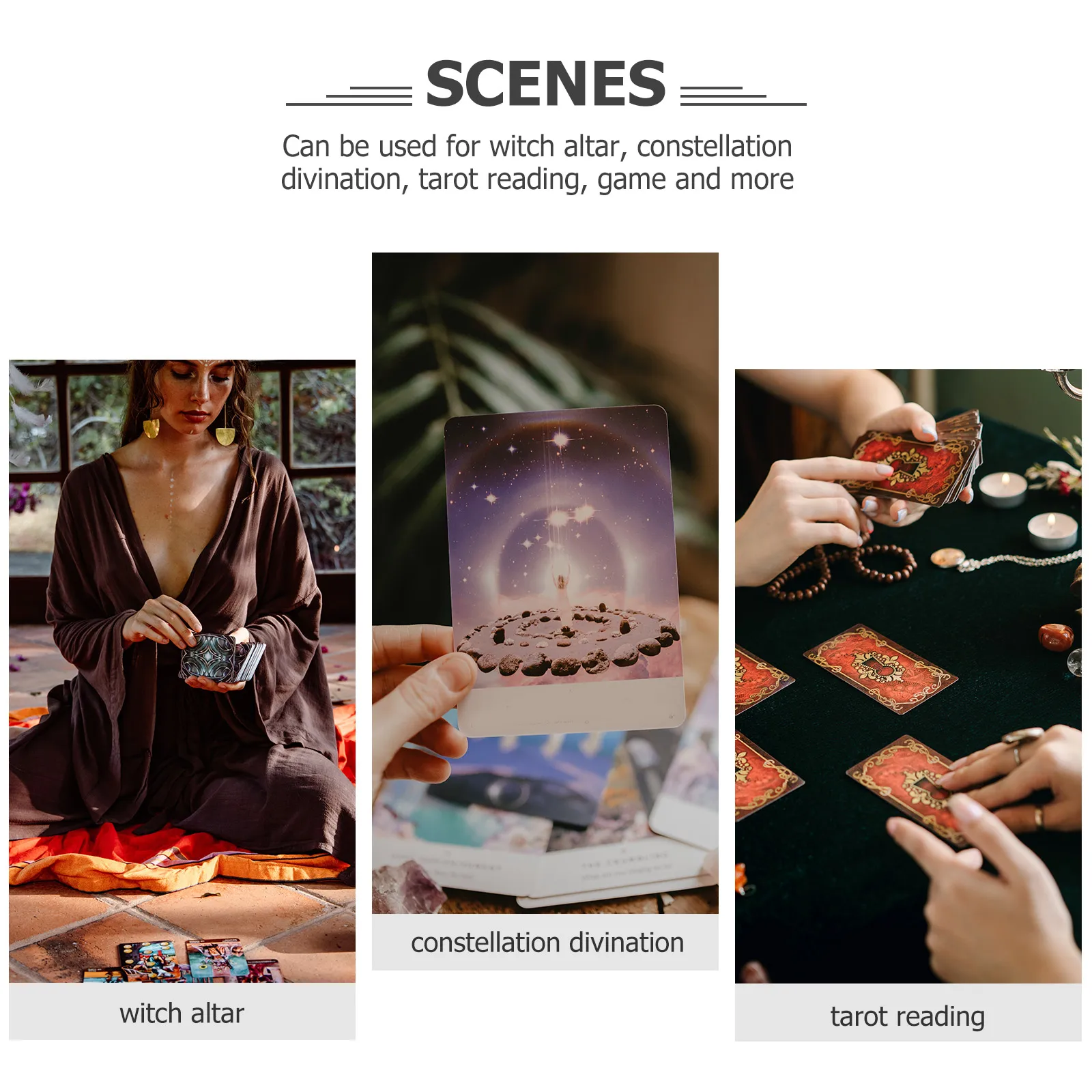 مفرش طاولة التارو قماش قوي وناعم وخفيف الوزن لحماية البطاقات سهل الحمل متعدد الوظائف للاستخدام الساحر عرافة المذبح #5