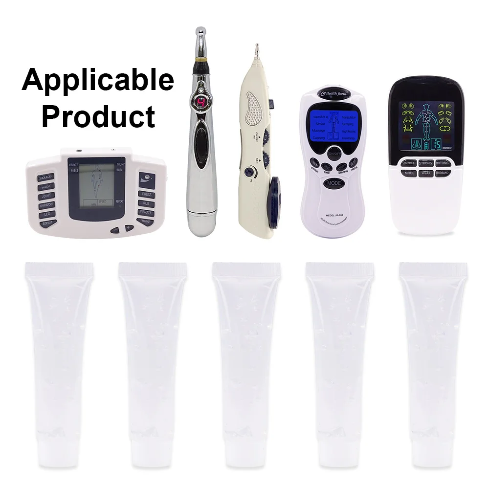 5pcs Conductive Gel 15ML for TENS Unit Acupuncture Pen Body Massager Digital Therapy Machine Muscle Stimulator Massage Device