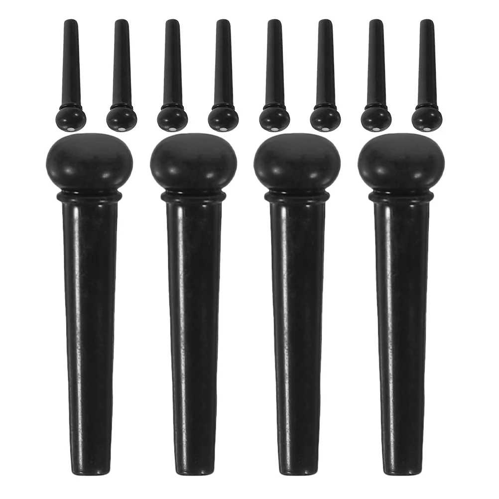 

12Pcs Guitar Bridge Pins ABS Strong Hold Pegs for Acoustic Folk Guitar Improved Sound Clarity Easy to Replace Bridge Pins