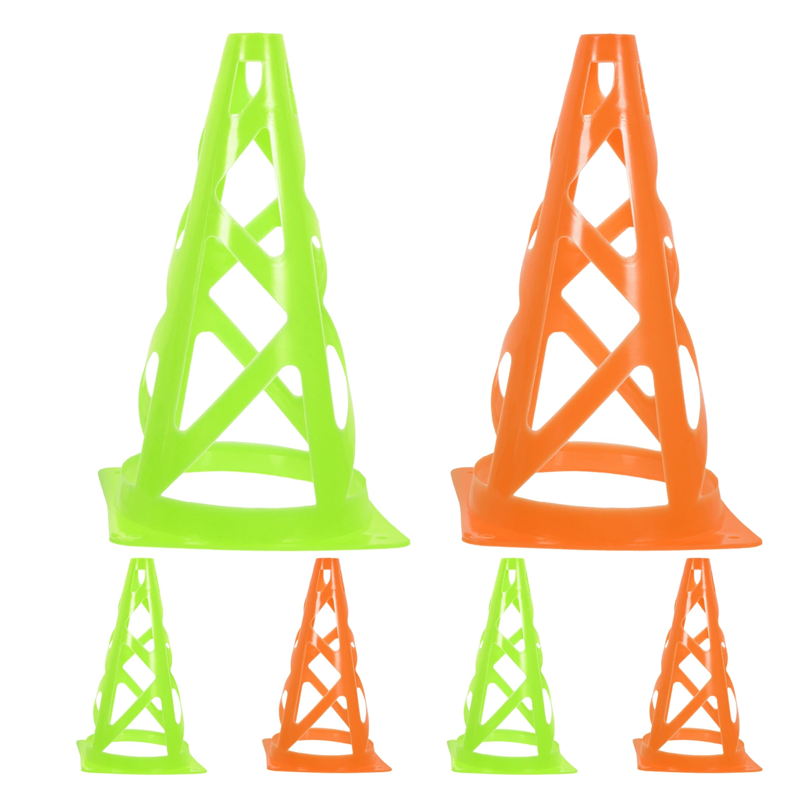 

6pcs Training Cones 9 Inch Plastic Soccer Football Agile Drill Markers for Sports Practice